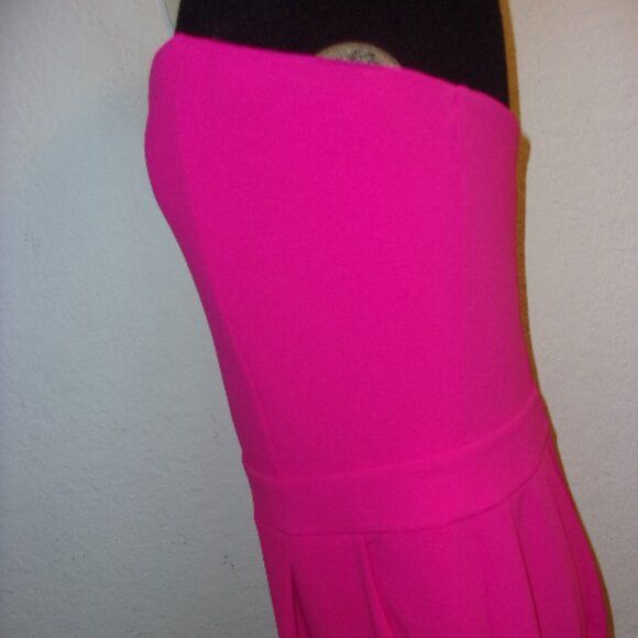 EXPRESS PINK STRAPLESS JUMPSUIT 14 - Picture 6 of 8